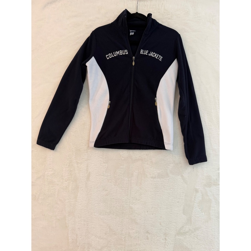 Gear for Sports Columbus Blue Jackets NHL Fleece Jacket Womens Small Navy Blue